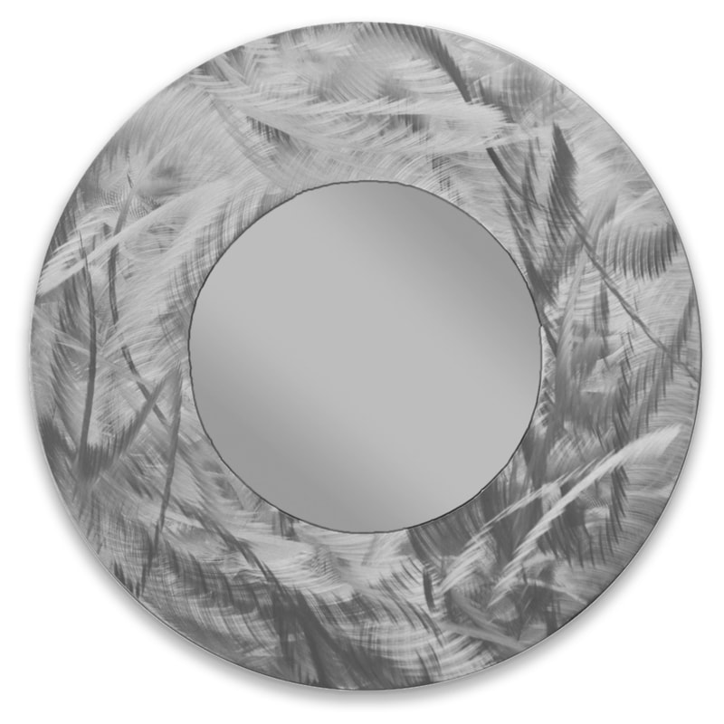 MM808 "Chaos Circular Mirror" 
Size 28 x 28 x 2.5"